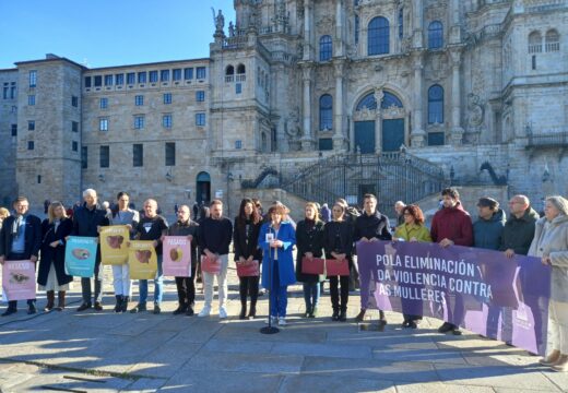 Compostela súmase ás reivindicacións do 25N coa lectura dunha declaración institucional contra a violencia machista